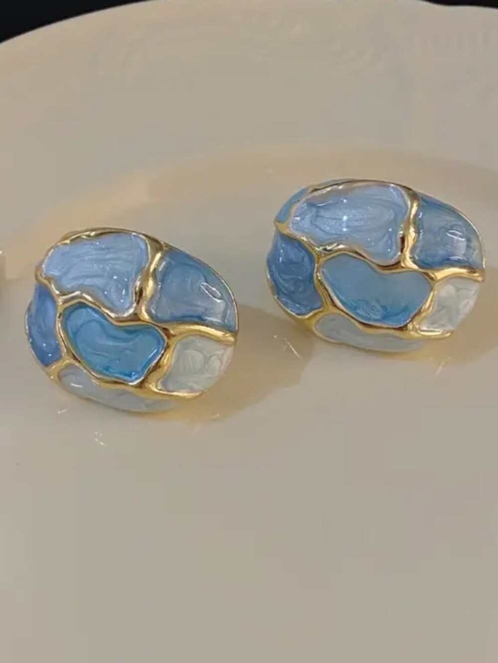 Colorful Turtle Earrings, Vintage Enamel Metal Drop Earrings